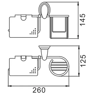Держатель для туалетной бумаги Frap F1503-1 хром